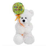 white happy birthday teddy bear with balloon in hand : send a PRAYER white happy birthday teddy bear with balloon in hand : send a PRAYER