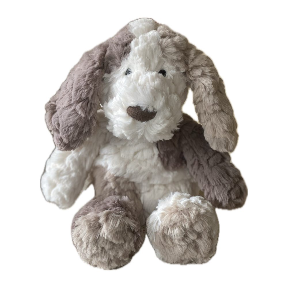 Plush toy dog with gray and white fur. send a PRAYER with Kozi dog stuffed animal plushie care package Plush toy dog with gray and white fur. send a PRAYER with Kozi dog stuffed animal plushie care package