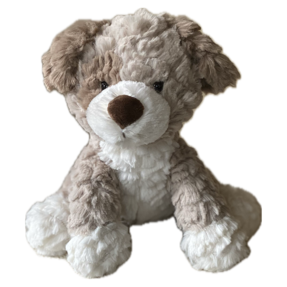 Milo the Plush Pup soft neutral fur stuffed dog with a prayer. sendaprayer care package. Milo the Plush Pup soft neutral fur stuffed dog with a prayer. sendaprayer care package.