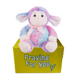 send a PRAYER Sprinkles Lamb stuffed animal plushie care package