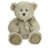 sage bear with matching ribbon tied in a bow - send a prayer - send a plushie