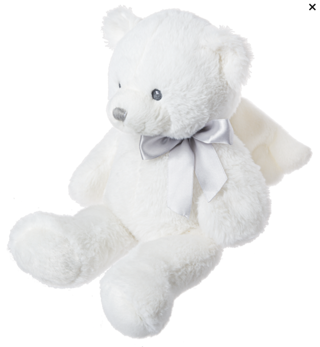 send a PRAYER - the ANGEL BEAR - stuffed animal package - sideview - sendaprayernow.com